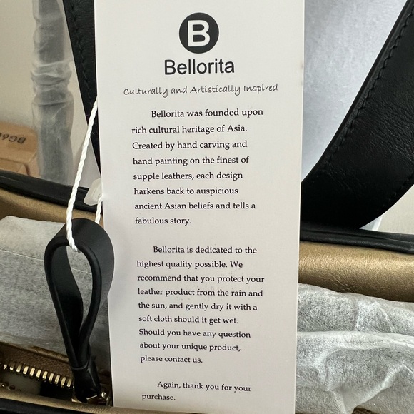 Women’s Bellorita hand painted leather back pack purse - Picture 4 of 7